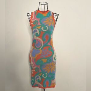 Printed racer back dress
